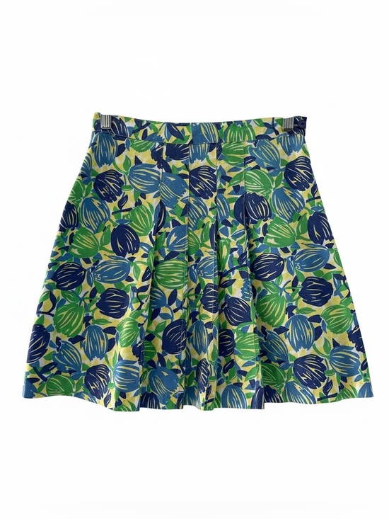 Lilly Pulitzer Dresses & Skirts - Lilly Pulitzer Vintage Women’s Size 8 Pleated Skirt Floral Green Blue